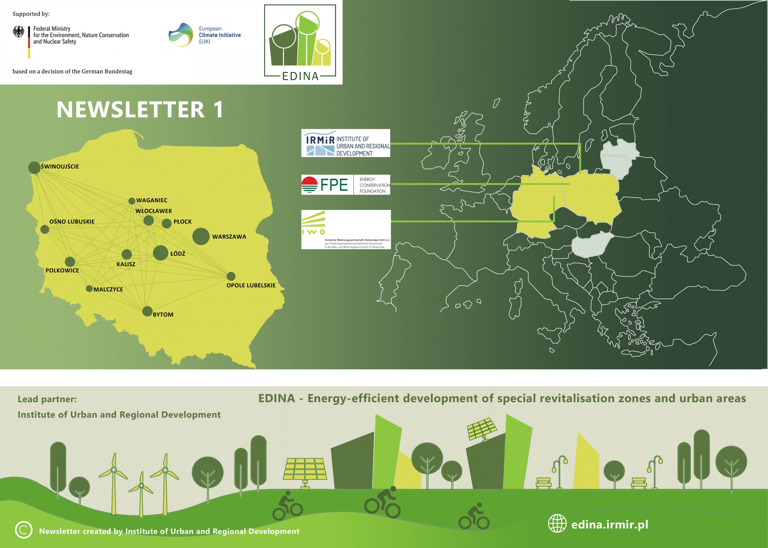 NEWSLETTER – EDINA – Energy-efficient development of special revitalisation zones and urban areas